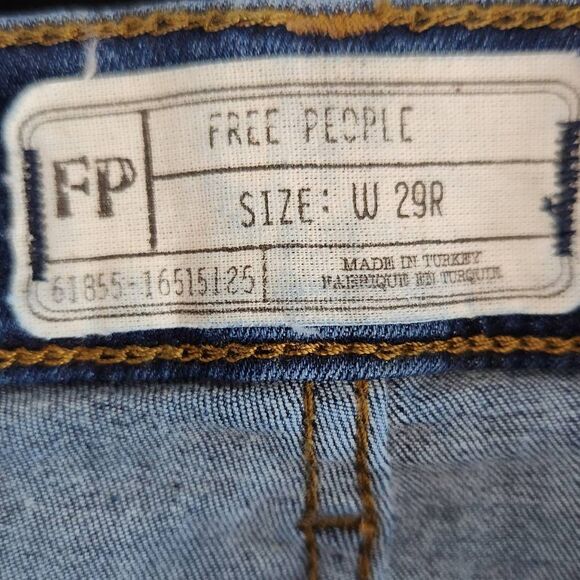 Free People Distressed Skinny Jeans Size 29 Free People High Rise Jeans - Picture 6 of 8